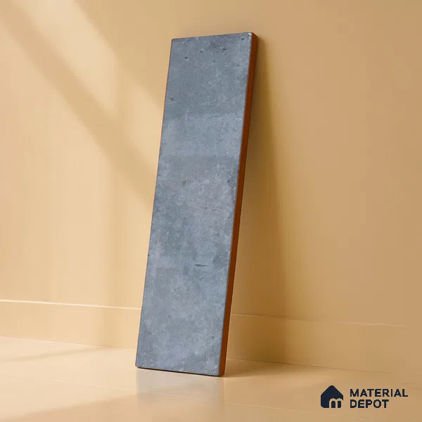 Subway Wall & Floor Tile TL 05227 B Urbanto Base Grey 12 x 3 inch Vitrified Matte Finish - 8 mm | 36 Random Faces | Suitable for Accent / Feature Walls, Bathroom, Kitchen Wall & Backsplashes (Sample)