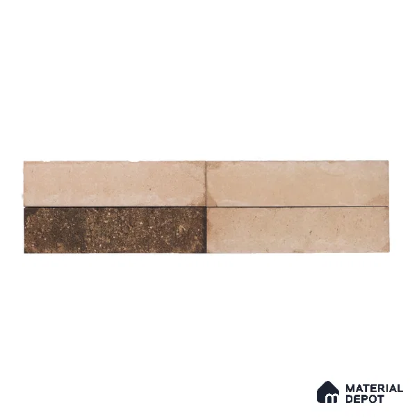 Subway Wall & Floor Tile TL 05227 C Urbanto Base Beige 12 x 3 inch Vitrified Matte Finish - 8 mm | 36 Random Faces | Suitable for Accent / Feature Walls, Bathroom, Kitchen Wall & Backsplashes (Sample)