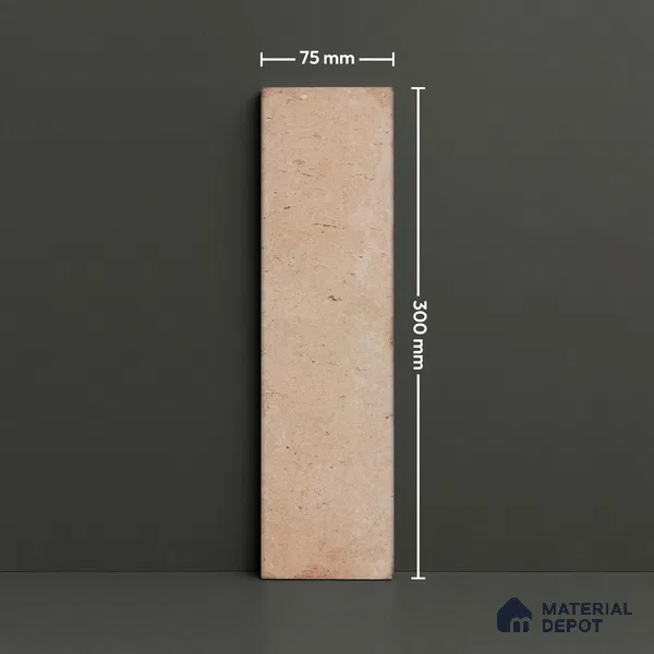 Subway Wall & Floor Tile TL 05227 C Urbanto Base Beige 12 x 3 inch Vitrified Matte Finish - 8 mm | 36 Random Faces | Suitable for Accent / Feature Walls, Bathroom, Kitchen Wall & Backsplashes (Sample)