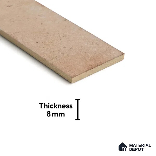 Subway Wall & Floor Tile TL 05227 C Urbanto Base Beige 12 x 3 inch Vitrified Matte Finish - 8 mm | 36 Random Faces | Suitable for Accent / Feature Walls, Bathroom, Kitchen Wall & Backsplashes (Sample)