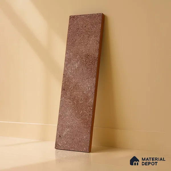 Subway Wall & Floor Tile TL 05227 D Urbanto Base Maroon 12 x 3 inch Vitrified Matte Finish - 8 mm | 36 Random Faces | Suitable for Accent / Feature Walls, Bathroom, Kitchen Wall & Backsplashes (Sample)