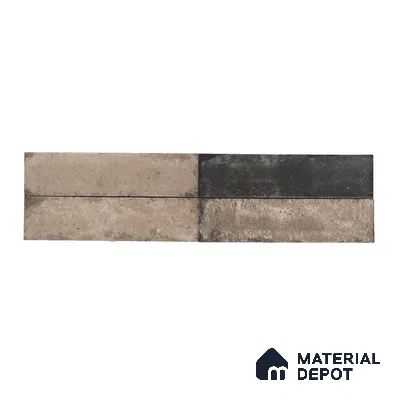 Subway Wall & Floor Tile TL 05227 Urbanto Base Brown 12 x 3 inch Vitrified Matte Finish - 8 mm | 36 Random Faces | Suitable for Accent / Feature Walls, Bathroom, Kitchen Wall & Backsplashes (Sample)
