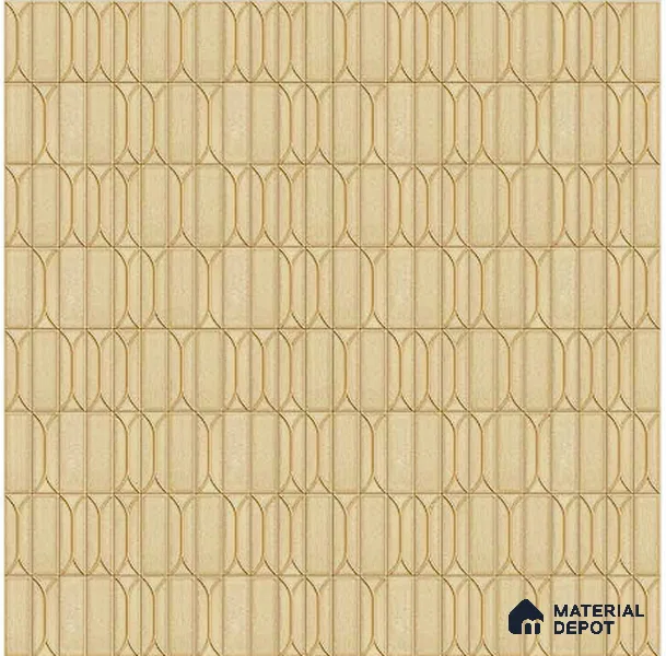 Faux Subway Wall Tile TL 06331 Marine Edge 12 inch x 12 inch Ceramic Matte Finish - 9.5 mm | Suitable for Accent / Feature Walls, Bathroom, Kitchen Wall & Backsplashes | Please Expect a Slight Variation of Pattern