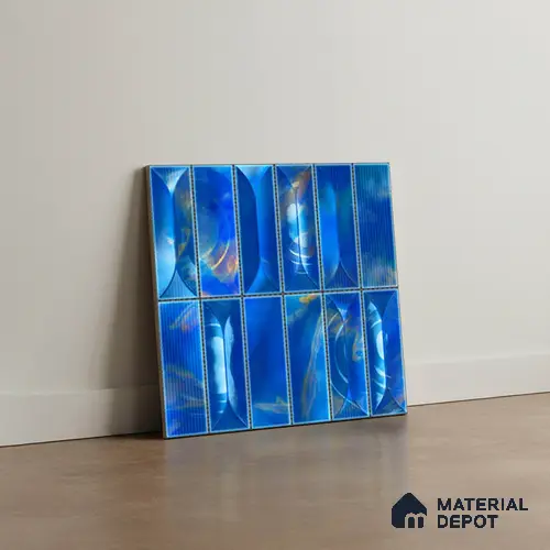 Faux Subway Wall Tile TL 06355 D Marina 12 inch x 12 inch Ceramic Matte Finish - 9.5 mm | Suitable for Accent / Feature Walls, Bathroom, Kitchen Wall & Backsplashes | Please Expect a Slight Variation of Pattern