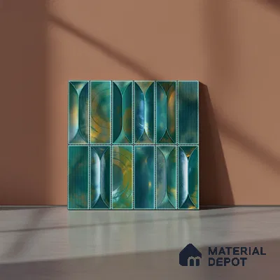 Faux Subway Wall Tile TL 06355 E  Baystone 12 inch x 12 inch Ceramic Matte Finish - 9.5 mm | Suitable for Accent / Feature Walls, Bathroom, Kitchen Wall & Backsplashes | Please Expect a Slight Variation of Pattern (Sample)