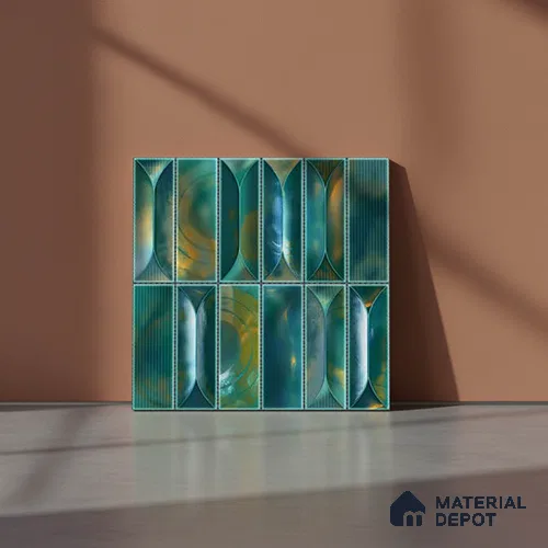 Faux Subway Wall Tile TL 06355 E  Baystone 12 inch x 12 inch Ceramic Matte Finish - 9.5 mm | Suitable for Accent / Feature Walls, Bathroom, Kitchen Wall & Backsplashes | Please Expect a Slight Variation of Pattern