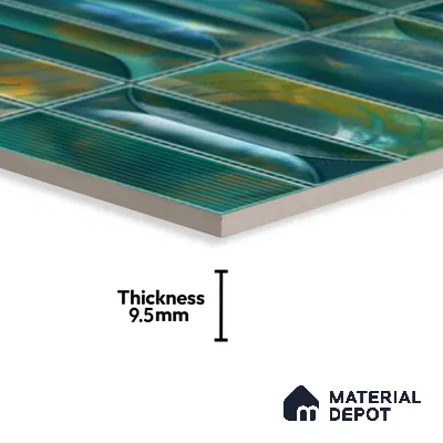 Faux Subway Wall Tile TL 06355 E  Baystone 12 inch x 12 inch Ceramic Matte Finish - 9.5 mm | Suitable for Accent / Feature Walls, Bathroom, Kitchen Wall & Backsplashes | Please Expect a Slight Variation of Pattern (Sample)