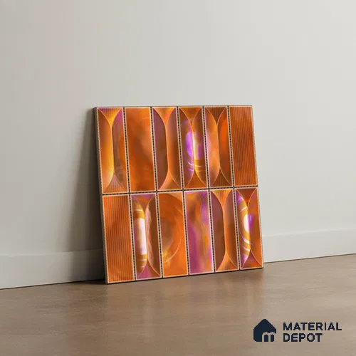 Faux Subway Wall Tile TL 06355  AquaSlide 12 inch x 12 inch Ceramic Matte Finish - 9.5 mm | Suitable for Accent / Feature Walls, Bathroom, Kitchen Wall & Backsplashes | Please Expect a Slight Variation of Pattern