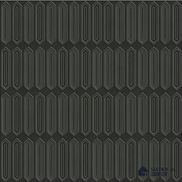 Faux Subway Wall Tile TL 06345 B  Picket Borderline 12 inch x 12 inch Ceramic Matte Finish - 9.5 mm | Suitable for Accent / Feature Walls, Bathroom, Kitchen Wall & Backsplashes | Please Expect a Slight Variation of Pattern (Sample)