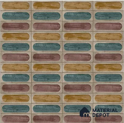 Faux Subway Wall Tile TL 06333  Formova 12 inch x 12 inch Ceramic Matte Finish - 9.5 mm | Suitable for Accent / Feature Walls, Bathroom, Kitchen Wall & Backsplashes | Please Expect a Slight Variation of Pattern