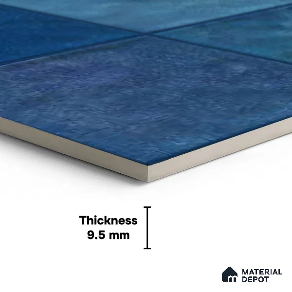 Subway  Wall Tile TL 06336 D  Netflow 12 inch x 12 inch Ceramic Glossy Finish - 9.5 mm | Suitable for Accent / Feature Walls, Bathroom, Kitchen Wall & Backsplashes | Please Expect a Slight Variation of Pattern (Sample)
