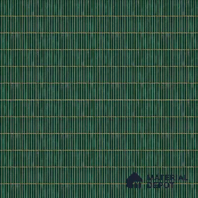 Faux Subway Wall Tile TL 06339  Kitkat Stripora 12 inch x 12 inch Ceramic Glossy Finish - 9.5 mm | Suitable for Accent / Feature Walls, Bathroom, Kitchen Wall & Backsplashes | Please Expect a Slight Variation of Pattern (Sample)
