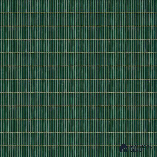 Faux Subway Wall Tile TL 06339  Kitkat Stripora 12 inch x 12 inch Ceramic Glossy Finish - 9.5 mm | Suitable for Accent / Feature Walls, Bathroom, Kitchen Wall & Backsplashes | Please Expect a Slight Variation of Pattern (Sample)