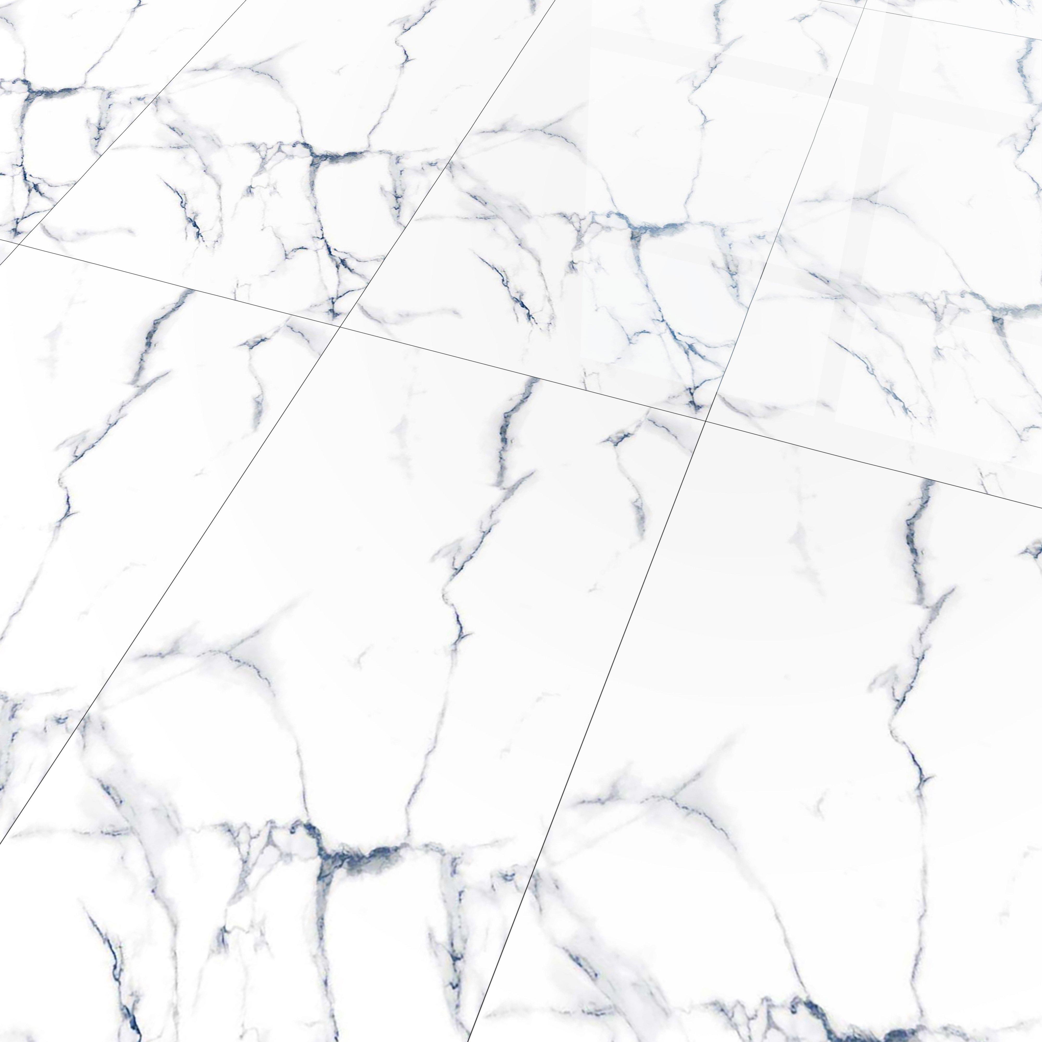Marble Floor & Wall Tile TL 02201 Summer White 4 ft x 2 ft Glossy Finish Vitrified Tile - 9 mm