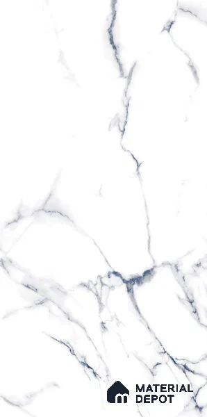 Marble Floor & Wall Tile TL 02201 Summer White 4 ft x 2 ft Glossy Finish Vitrified Tile - 9 mm