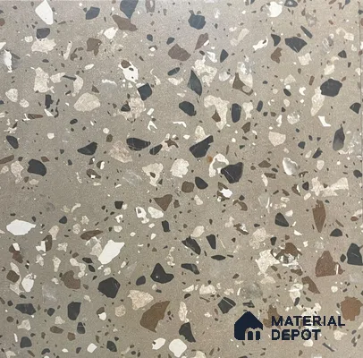Terrazzo Parking Floor Tile TL 03399 Matte Finish 400x400 mm Moonlite Digital Tile - 12 mm | Pattern Alignment May Vary | 2-3 mm Spacer is Mandatory