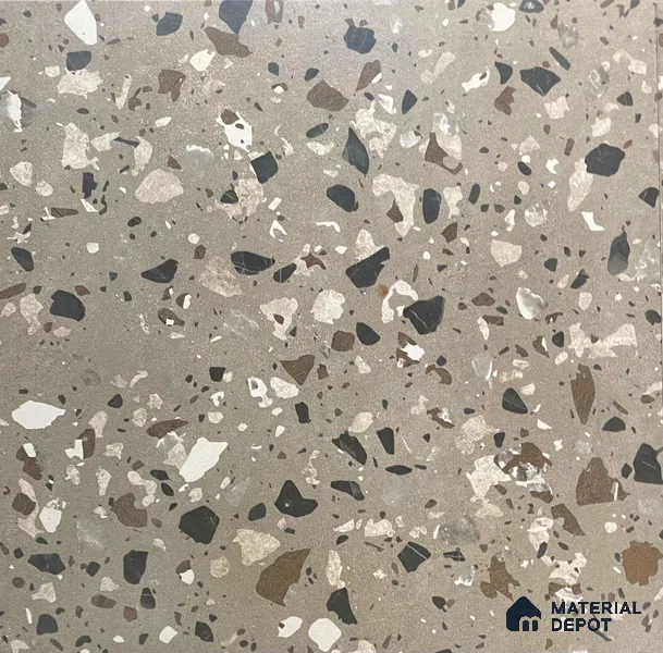Terrazzo Parking Floor Tile TL 03399 Matte Finish 400x400 mm Moonlite Digital Tile - 12 mm | Pattern Alignment May Vary | 2-3 mm Spacer is Mandatory