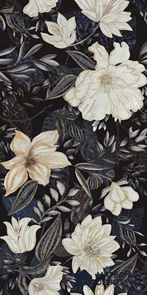 Floral Wall Tile TL 10149 | Super High Gloss Finish  Vitrified Tile - 9 mm | Suitable for Bathroom, Accent/Feature Wall, Dining Area