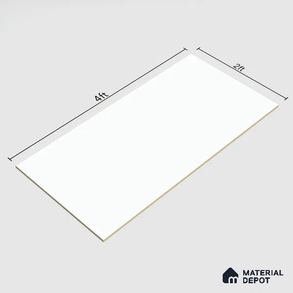 TL 00964 Super White 1200x600 mm Glossy Finish Vitrified Wall & Floor Tile - 9 mm