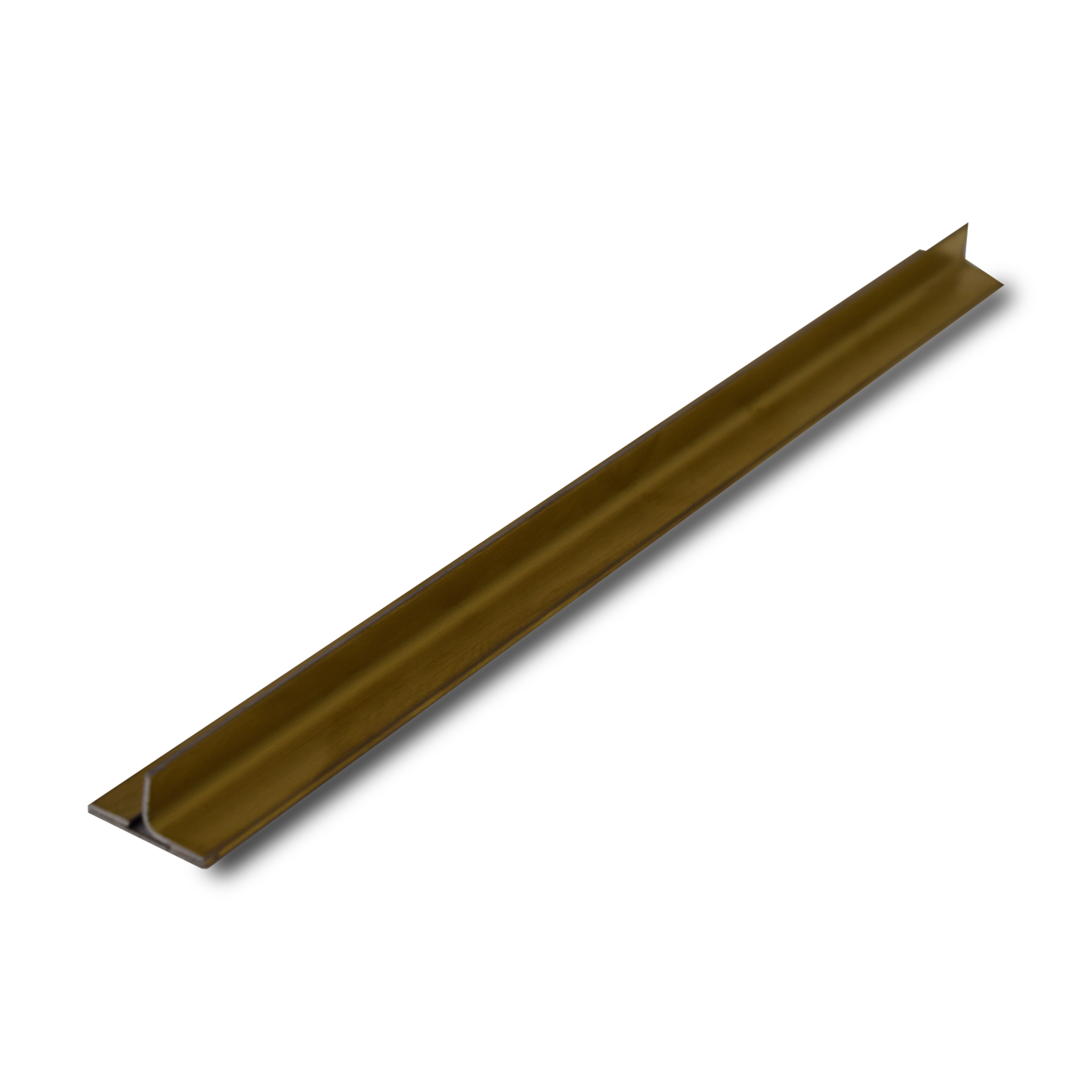 SS 304 T Profile Brush Gold Matte Finish Edgeline PM 00281 X | 10 ft (3 mtr) x 12 mm x 0.6 mm | Adhesive Type Installation | Suitable for Floor & Walls