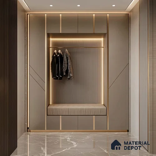 SS 304 T Profile Brush Rose Gold Matte Finish Edgeline PM 00281 AC | 10 ft (3 mtr) x 6 mm x 0.6 mm | Adhesive Type Installation | Suitable for Floor & Walls