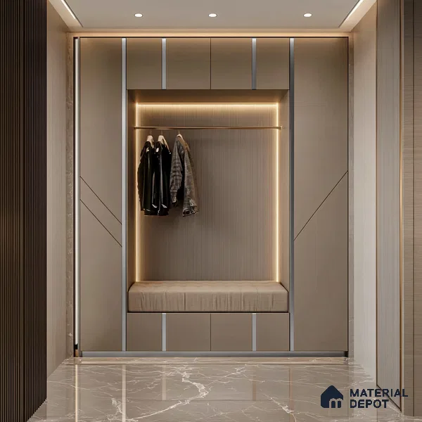 SS 304 T Profile Stainless Steel Matte Finish Edgeline PM 00281 AU | 10 ft (3 mtr) x 25 mm x 0.6 mm | Adhesive Type Installation | Suitable for Floor & Walls