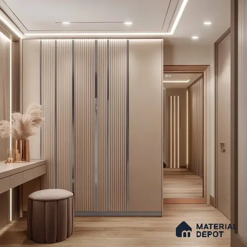 SS 304 T Profile Chrome Plated SS Matte Finish Edgeline PM 00281 AX | 10 ft (3 mtr) x 6 mm x 0.6 mm | Adhesive Type Installation | Suitable for Floor & Walls