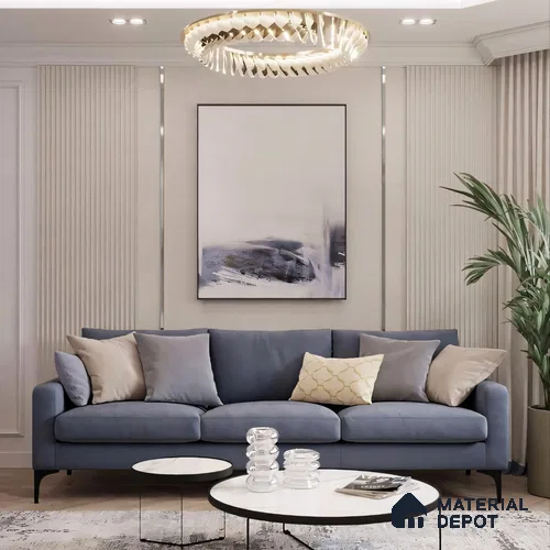 SS 304 T Profile Chrome Plated SS Matte Finish Edgeline PM 00281 AZ | 10 ft (3 mtr) x 12 mm x 0.6 mm | Adhesive Type Installation | Suitable for Floor & Walls