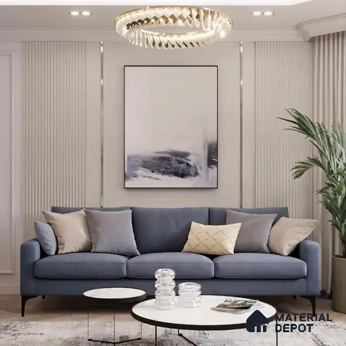 SS 304 T Profile Chrome Plated SS Matte Finish Edgeline PM 00281 BD | 10 ft (3 mtr) x 50 mm x 0.6 mm | Adhesive Type Installation | Suitable for Floor & Walls