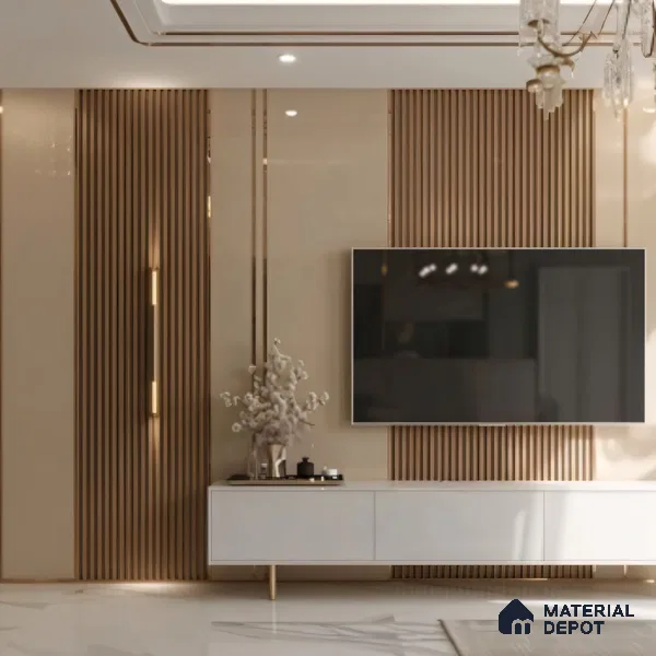 SS 304 T Profile Rose Gold Glossy Finish Edgeline PM 00281 P | 10 ft (3 mtr) x 9 mm x 0.6 mm | Adhesive Type Installation | Suitable for Floor & Walls