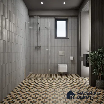 Moroccan Wall & Floor Tile TL 01443 Tan Beige 2 ft x 2 ft Matte Finish Vitrified Tile - 9 mm | Suitable For Kitchen, Bathroom, Dining Area | Please Expect a Slight Variation of Pattern