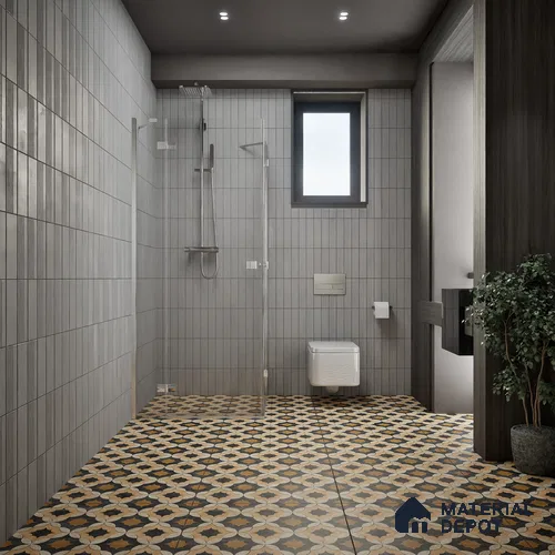 Moroccan Wall & Floor Tile TL 01443 Tan Beige 2 ft x 2 ft Matte Finish Vitrified Tile - 9 mm | Suitable For Kitchen, Balcony, Dining Area | Please Expect a Slight Variation of Pattern