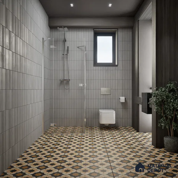Moroccan Wall & Floor Tile TL 01443 Tan Beige 2 ft x 2 ft Matte Finish Vitrified Tile - 9 mm | Suitable For Kitchen, Bathroom, Dining Area | Please Expect a Slight Variation of Pattern
