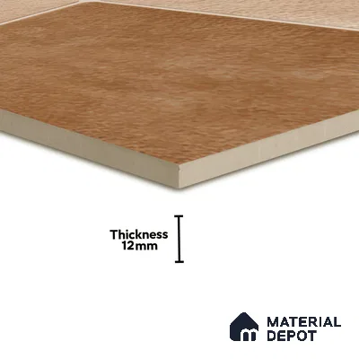 Budget Friendly Stone Look Value for Money Parking Tan Brown Floor Tile 16 x 16 inch | TL 00594 | Vitrified Matte Finish Tile - 12 mm | Suitable For Parking, Outdoor, Balcony & Terrace | Pattern Alignment May Vary | 2-3 mm Spacer is Mandatory