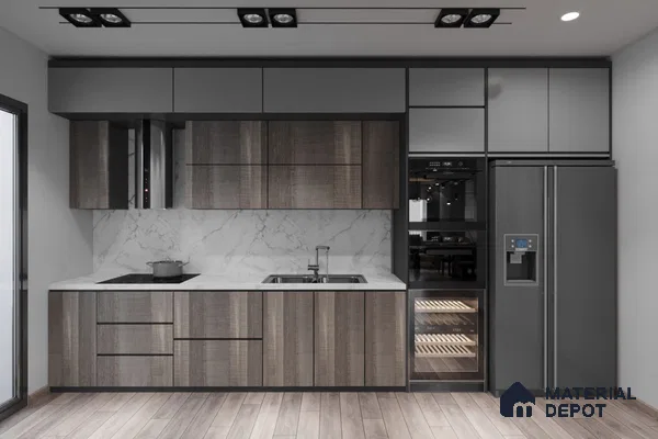 Wooden Look TC 1407 Tropical Cut 8 ft x 4 ft Texture Finish Decorative Laminate - 1.25 mm | Suitable for TV Unit, Wardrobe, Kitchen Cabinets