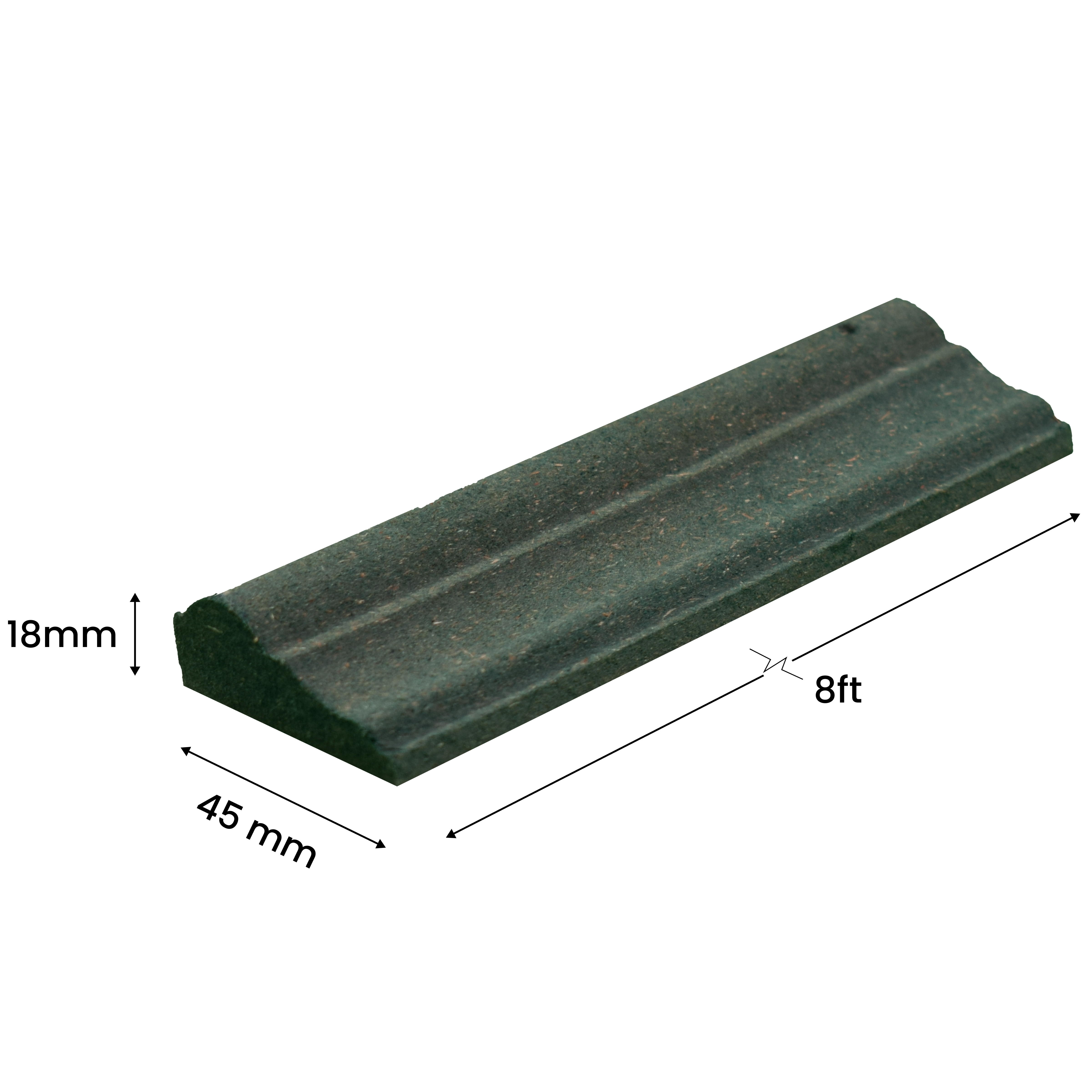 DIY Unfinished HDHMR Designer Paintable Wainscot French Wall Moulding Design 1 Greenova PM 00297 B | 8 ft x 45 mm x 18 mm | Nail & Adhesive Installation
