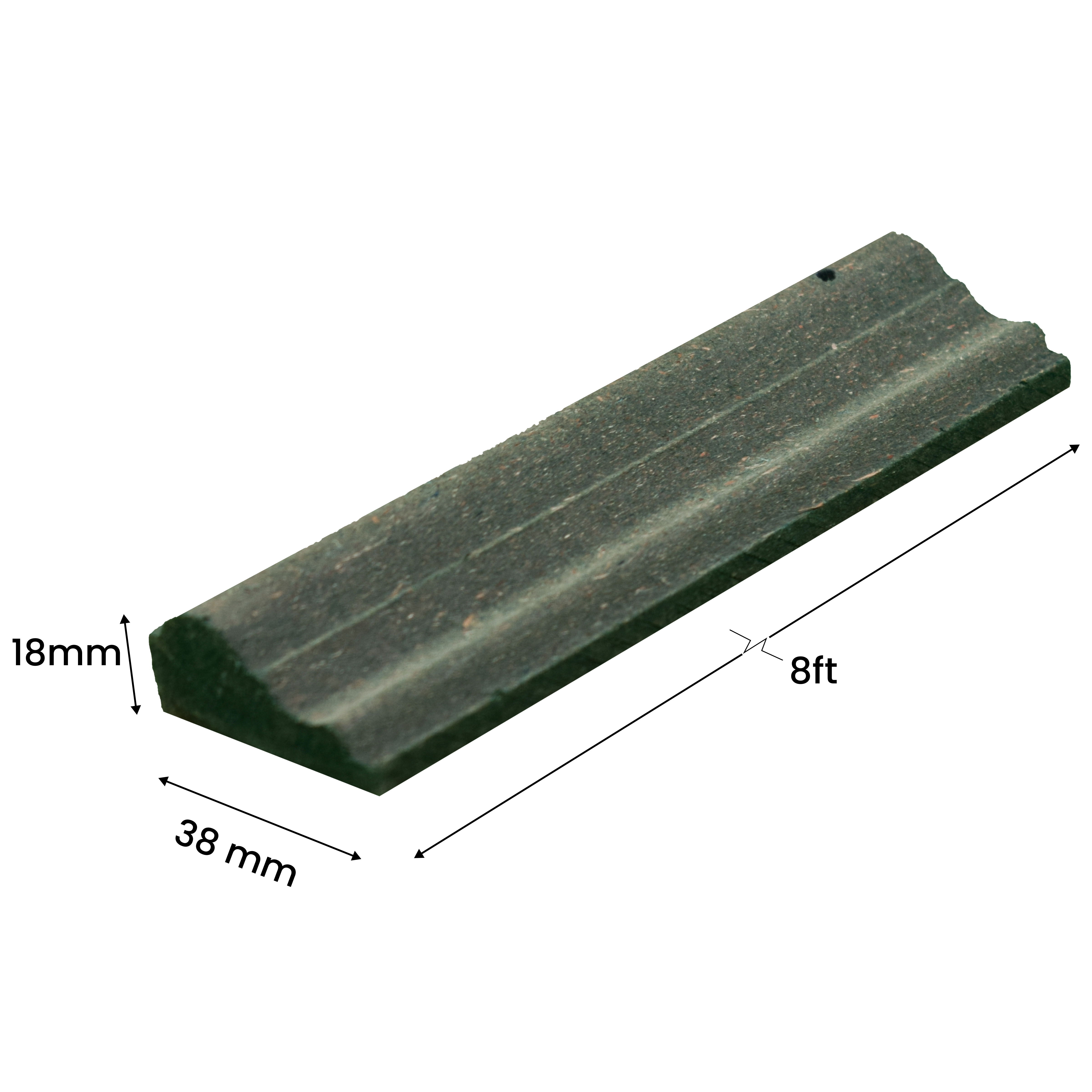 DIY Unfinished HDHMR Designer Paintable Wainscot French Wall Moulding Design 1 Greenova PM 00297 C | 8 ft x 38 mm x 18 mm | Nail & Adhesive Installation