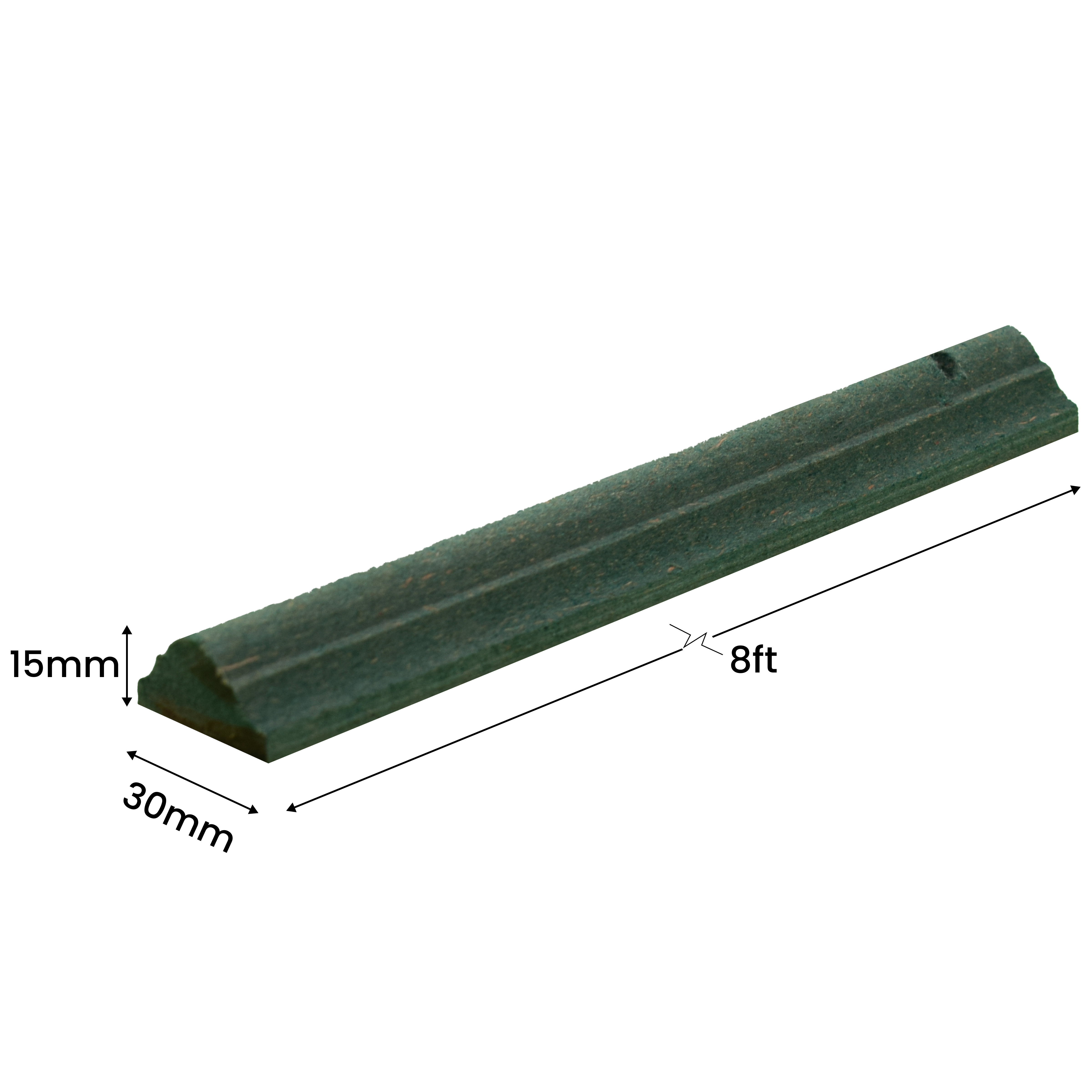 DIY Unfinished HDHMR Designer Paintable Wainscot French Wall Moulding Design 2 Greenova PM 00297 G | 8 ft x 30 mm x 18 mm | Nail & Adhesive Installation