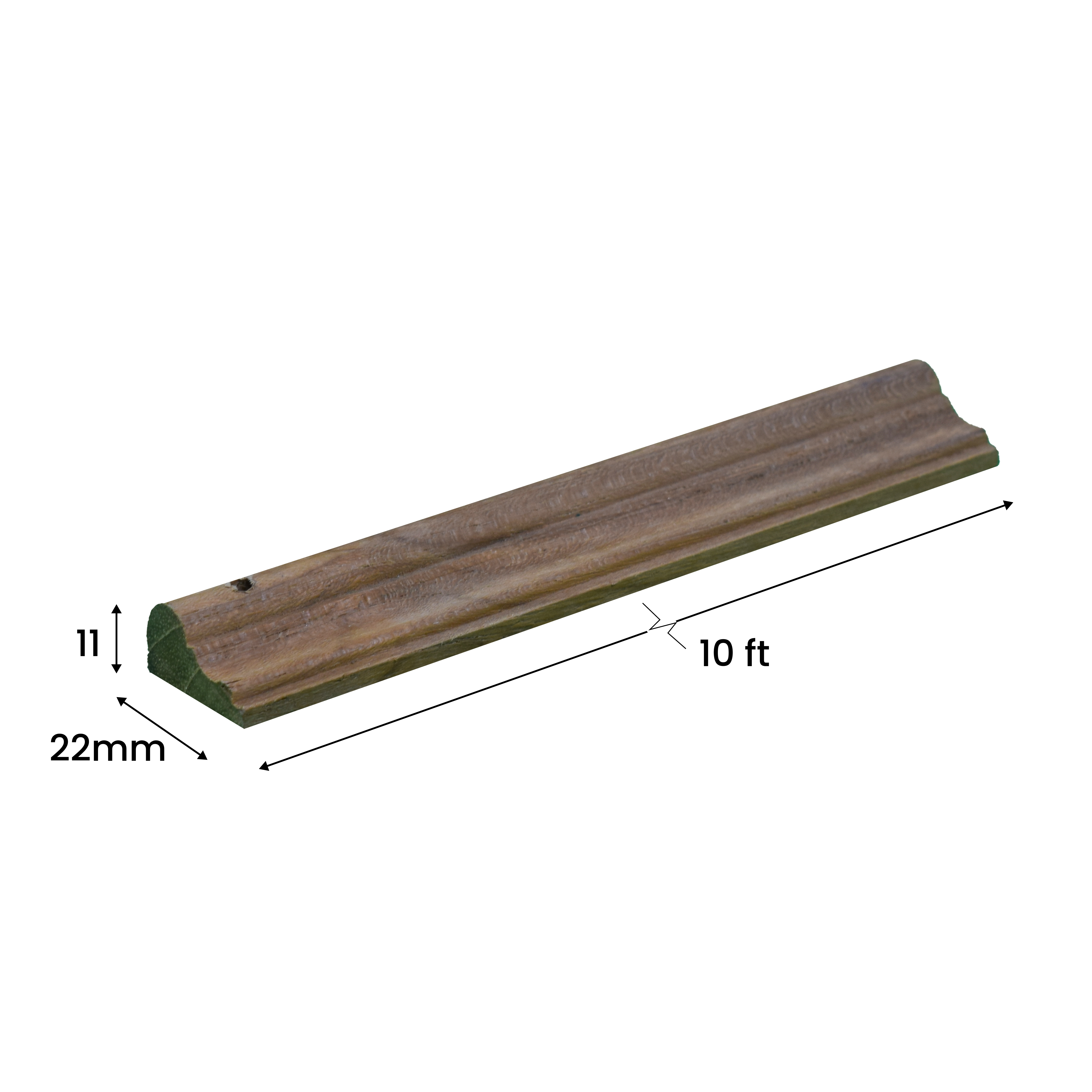 Ready To Install DIY Finished Teak Wood Designer Wainscot French Wall Moulding Design 1 Granulux PM 00295 E | 7.5 ft x 22 mm x 11 mm | Nail & Adhesive Installation