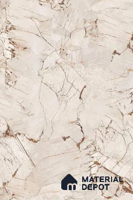 TL 00348 Terra Brown 6 ft x 4 ft Glossy Finish Endless Vitrified Wall & Floor Tile - 9 mm | Adhesive and Spacers Must be Used During Installation