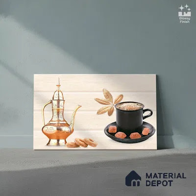 TL 01896 B Buttercream Highlighter 1 18 x 12 inch Glossy Finish Ceramic Wall Tile - 6 mm