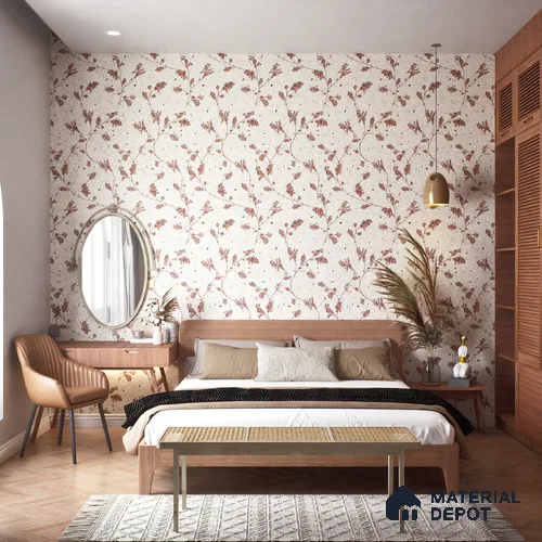 Floral Wall Tile TL 06143 B Crackle Flora Decor 4 ft x 2 ft Vitrified Glue Matte Finish - 9 mm | Suitable for Bathroom, Accent/Feature Wall, Foyer