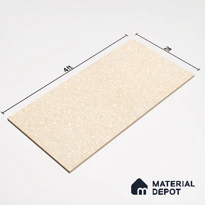 Terrazzo Floor & Wall Tile TL 06086 B Terrazzo Crema 4 ft x 2 ft Vitrified Matte Finish - 9 mm | 4 Random Design | Suitable For Living Room, Bedroom, Bathroom, Kitchen (Sample)