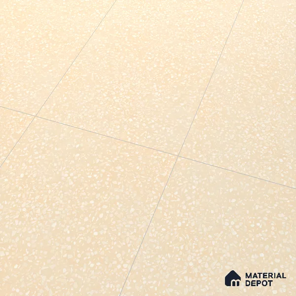 Terrazzo Floor & Wall Tile TL 06086 B Terrazzo Crema 4 ft x 2 ft Vitrified Matte Finish - 9 mm | 4 Random Design | Suitable For Living Room, Bedroom, Bathroom, Kitchen (Sample)