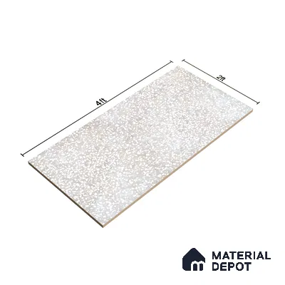 Terrazzo Floor & Wall Tile TL 06086 C Terrazzo Grey 4 ft x 2 ft Vitrified Matte Finish - 9 mm | 8 Random Design | Suitable For Living Room, Bedroom, Bathroom, Kitchen (Sample)