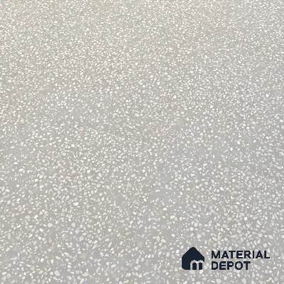 Terrazzo Floor & Wall Tile TL 06086 C Terrazzo Grey 4 ft x 2 ft Vitrified Matte Finish - 9 mm | 8 Random Design | Suitable For Living Room, Bedroom, Bathroom, Kitchen (Sample)