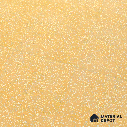 Terrazzo Floor & Wall Tile TL 06086 E Terrazzo Mustard 4 ft x 2 ft Vitrified Matte Finish - 9 mm | 8 Random Design | Suitable For Living Room, Bedroom, Bathroom, Kitchen