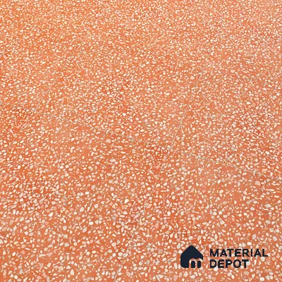 Terrazzo Floor & Wall Tile TL 06086 F Terrazzo Ruby 4 ft x 2 ft Vitrified Matte Finish - 9 mm | 8 Random Design | Suitable For Living Room, Bedroom, Bathroom, Kitchen