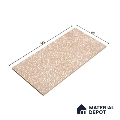 Terrazzo Floor & Wall Tile TL 06086 Terrazzo Taupe 4 ft x 2 ft Vitrified Matte Finish - 9 mm | 4 Random Design | Suitable For Living Room, Bedroom, Bathroom, Kitchen