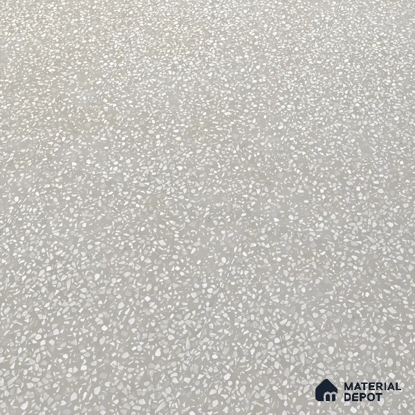 Terrazzo Floor & Wall Tile TL 06086 Terrazzo Taupe 4 ft x 2 ft Vitrified Matte Finish - 9 mm | 4 Random Design | Suitable For Living Room, Bedroom, Bathroom, Kitchen